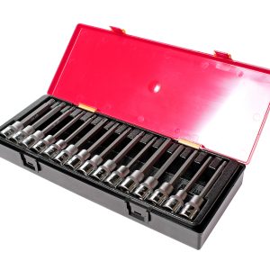 JTC-K4152 Набор головок с насадкой TORX, HEX, SPLINE 1/2" (в кейсе) 15шт