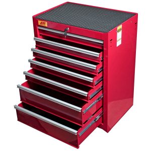 JTC-5640 ТЕЛЕЖКА ИНСТРУМЕНТАЛЬНАЯ 7 СЕКЦИЙ РЕЗИНОВЫЙ КОВРИК В КОМПЛЕКТЕ